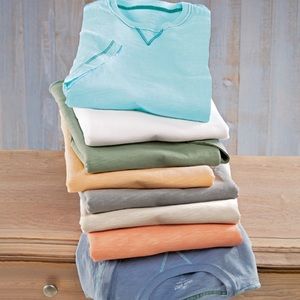 True grit sl heritage slub t shirt XL dark green